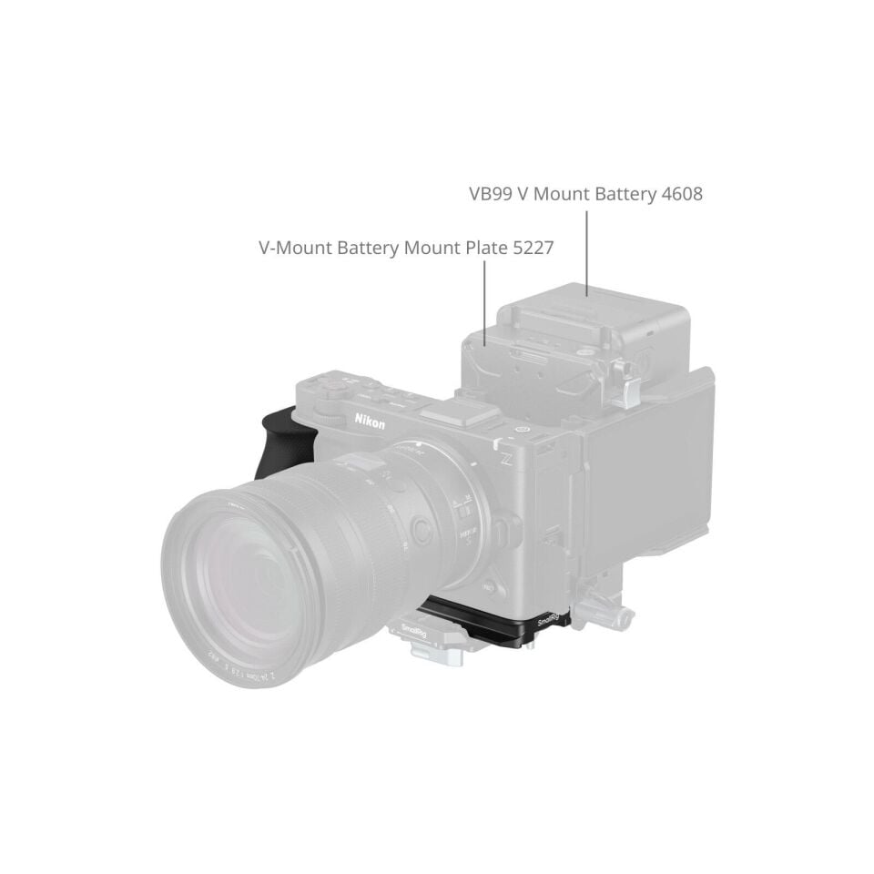 SmallRig 5466 Nikon ZR için Silikon Saplı L Şekilli Montaj Plakası