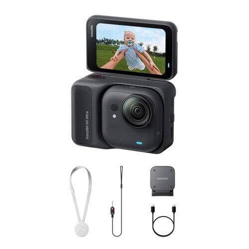 Insta360 GO Ultra Aksiyon kamerası (Gece ​​Yarısı Siyahı)