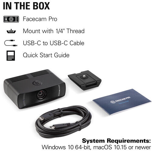 Elgato 10WAB9901 Facecam Pro 4K Webcam