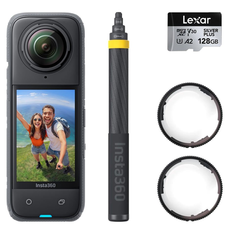 Insta360 X4 Extended Edition Stick Kit + 128GB Hafıza Kartı