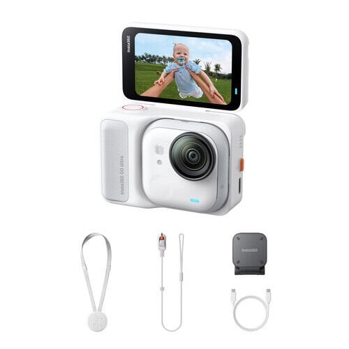 Insta360 GO Ultra Aksiyon kamerası (Arktik Beyaz)