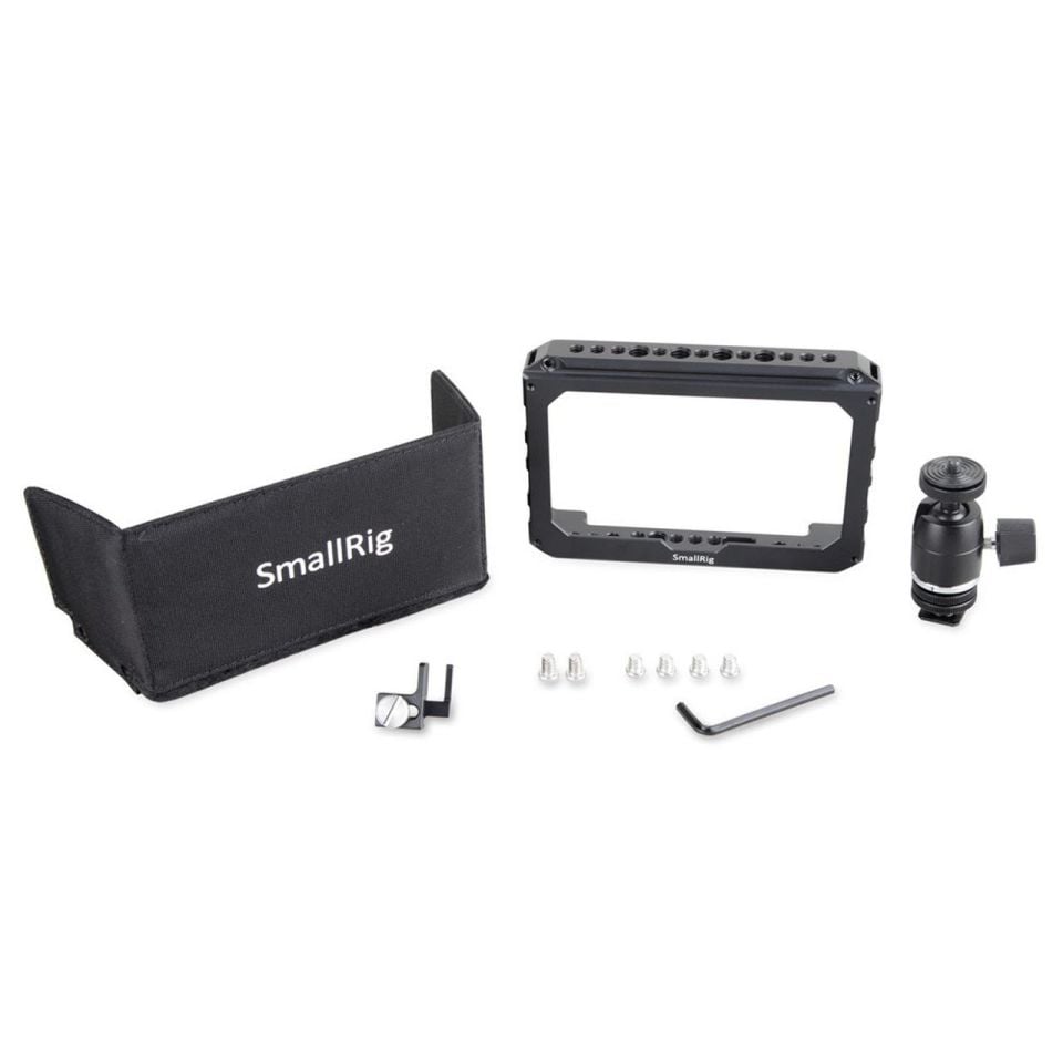 SmallRig 1981 Blackmagic  5 İnç Video Assist  için Monitör Kafes Aksesuar Kiti