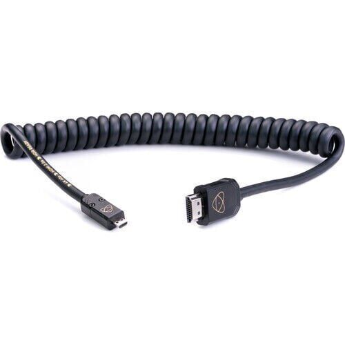 Atomos ATOM4K60C2 – AtomFLEX HDMI (Type-A) Erkek – Micro-HDMI (Type-D) Erkek Sarmal Kablo (40–80 cm)