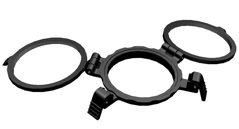 X-Adventurer Çiftli Diopter Tutucu (67 mm. flip)