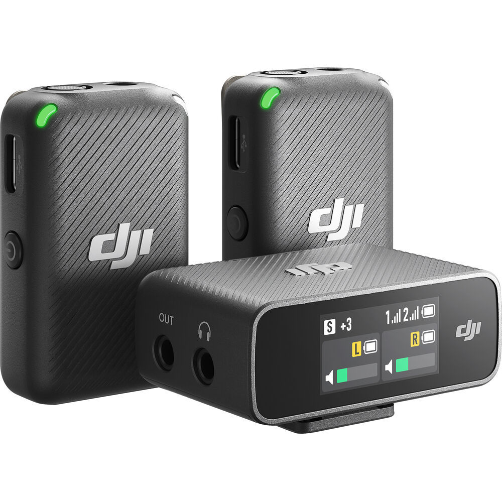 DJI MIC ワイヤレスマイクロフォン DJI mic ワイヤレスマイク デュアルチャンネル録音 ディージェイアイ