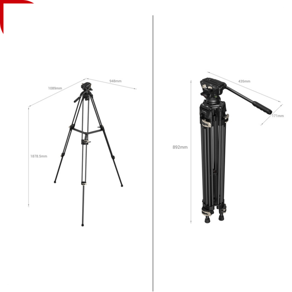 SmallRig 3751 AD-01 Profesyonel Tripod