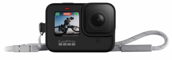 GoPro HERO 12 / 11 / 10 / 9 Kılıf + Boyunluk Siyah