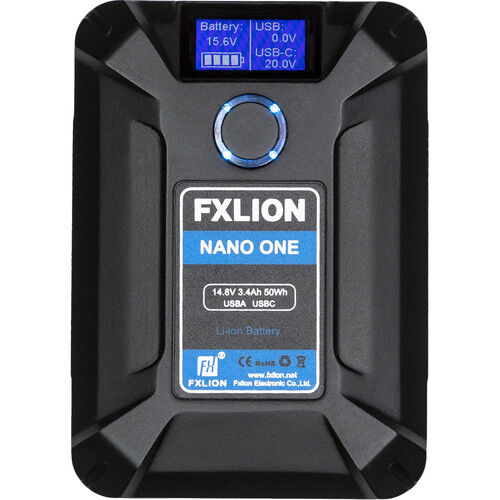 FXLion NANO ONE 50Wh Ultra Kompakt V-Mount Kamera Bataryası (14.8V)