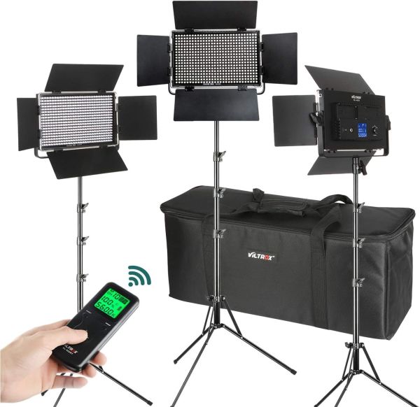 Viltrox VL-S50T Profesyonel Video Led Işık (3'lü Kit)