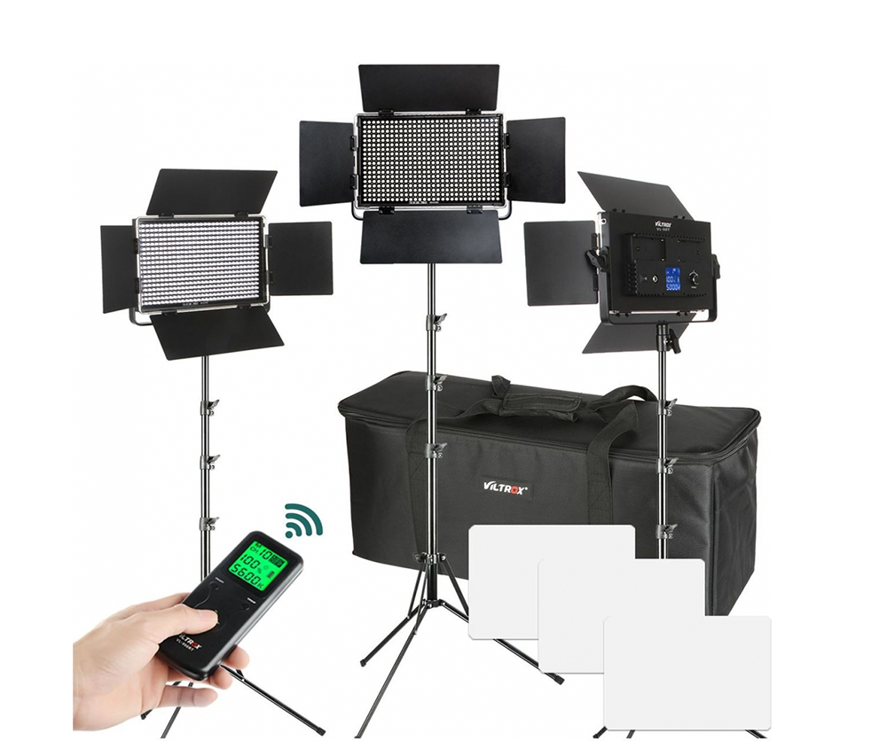 Viltrox VL-S50T Profesyonel Video Led Işık (3'lü Kit)