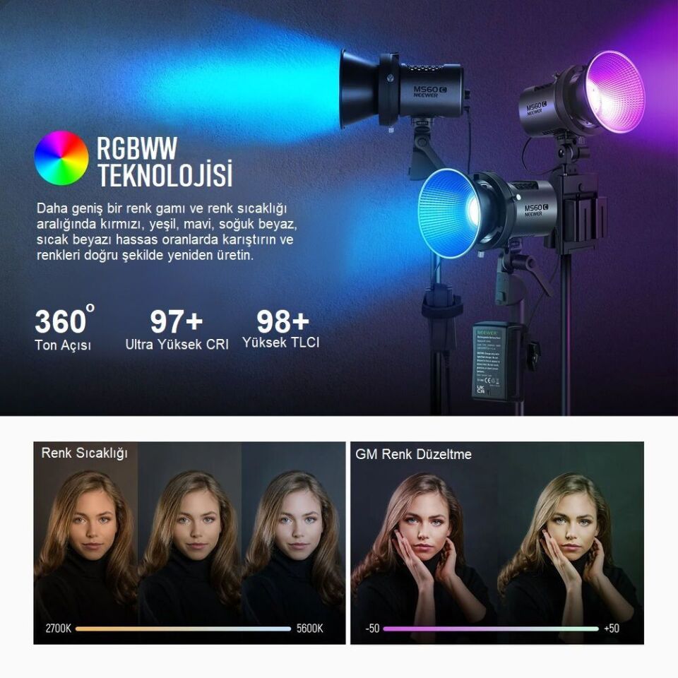 Neewer MS60C RGB LED Işık