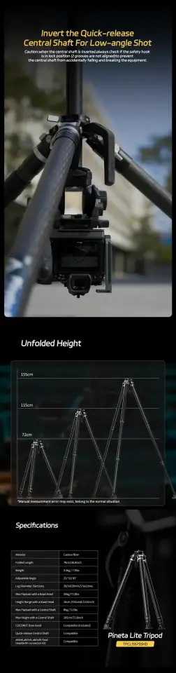 YC Onion Pineta Lite & CB7 Cedar Fluid Head Karbon Fiber Tripod Kit