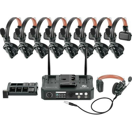 Hollyland Solidcom C1 PRO Hub- 8S Profesyonel Kablosuz İnterkom Sistemi (9 Kullanıcı)