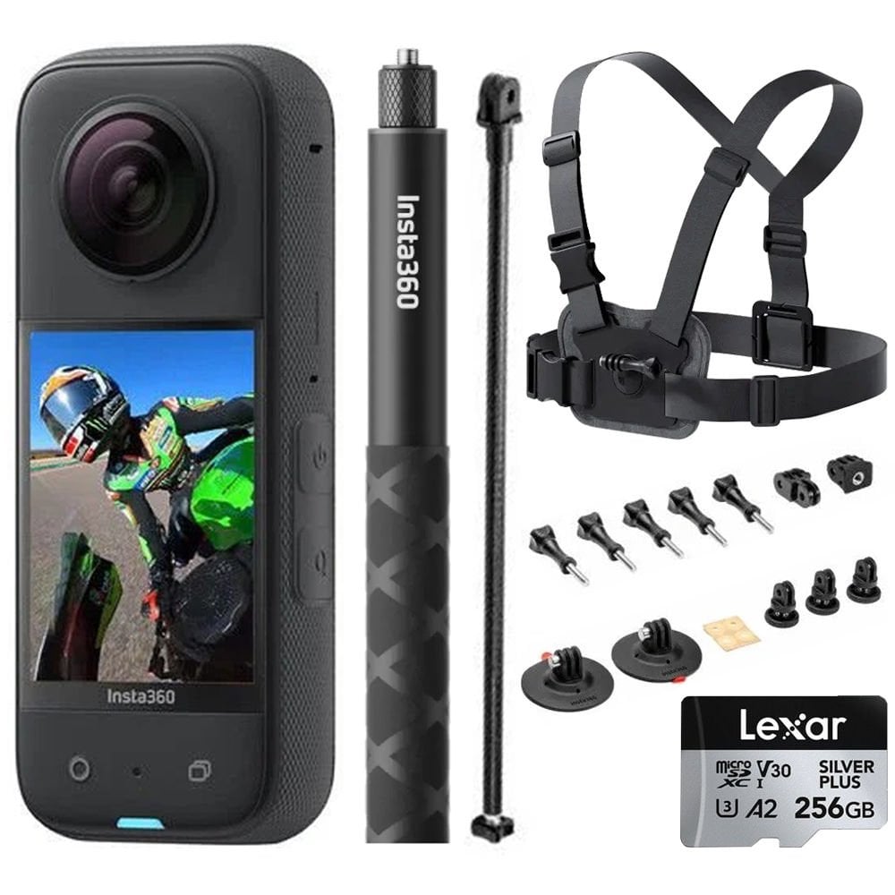 Insta360 X3 360 Derece Kamera Kayak Kiti + 256GB Hafıza Kartı