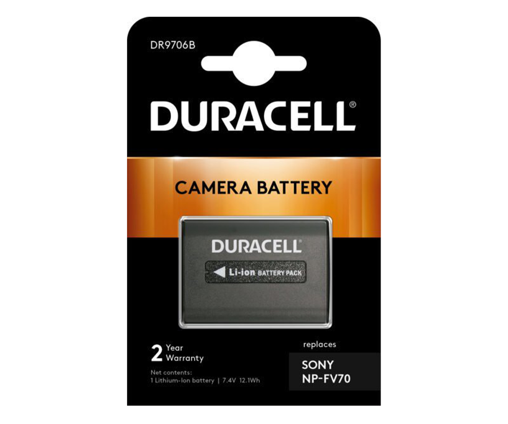 Duracell DR9706B Sony NP-FV70 Kamera Pili