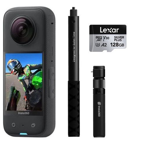 Insta360 X3 360 Derece Kamera Bullet Time Kit + 128GB Hafıza Kartı