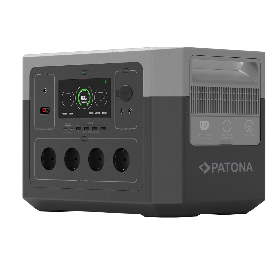 Patona Platinum Powerstation Autarc Taşınabilir Şarj Ünitesi 2000 / 2000W