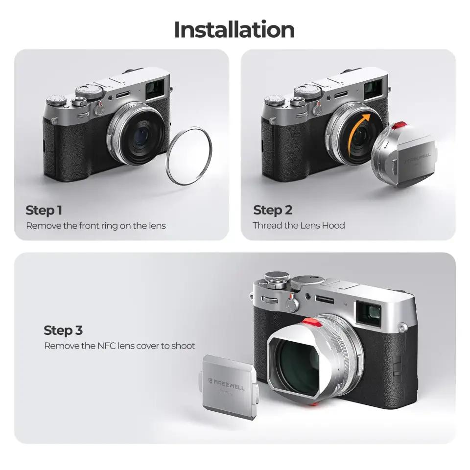 Freewell Fuji X100VI Real Lens Hood