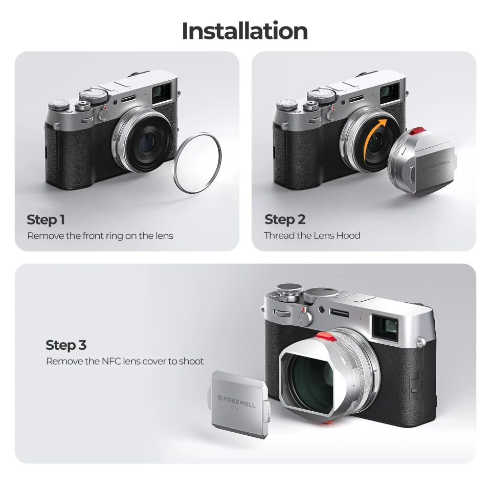 Freewell Fuji X100VI Real Lens Hood