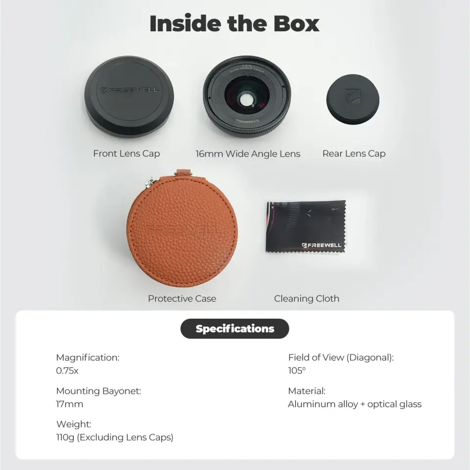Freewell 16mm Wide Angle Lens