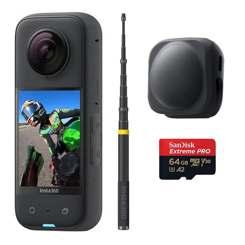 Insta360 X3 Extended Edition Selfie Stick Kit (3m) + 64GB Hafıza Kartı