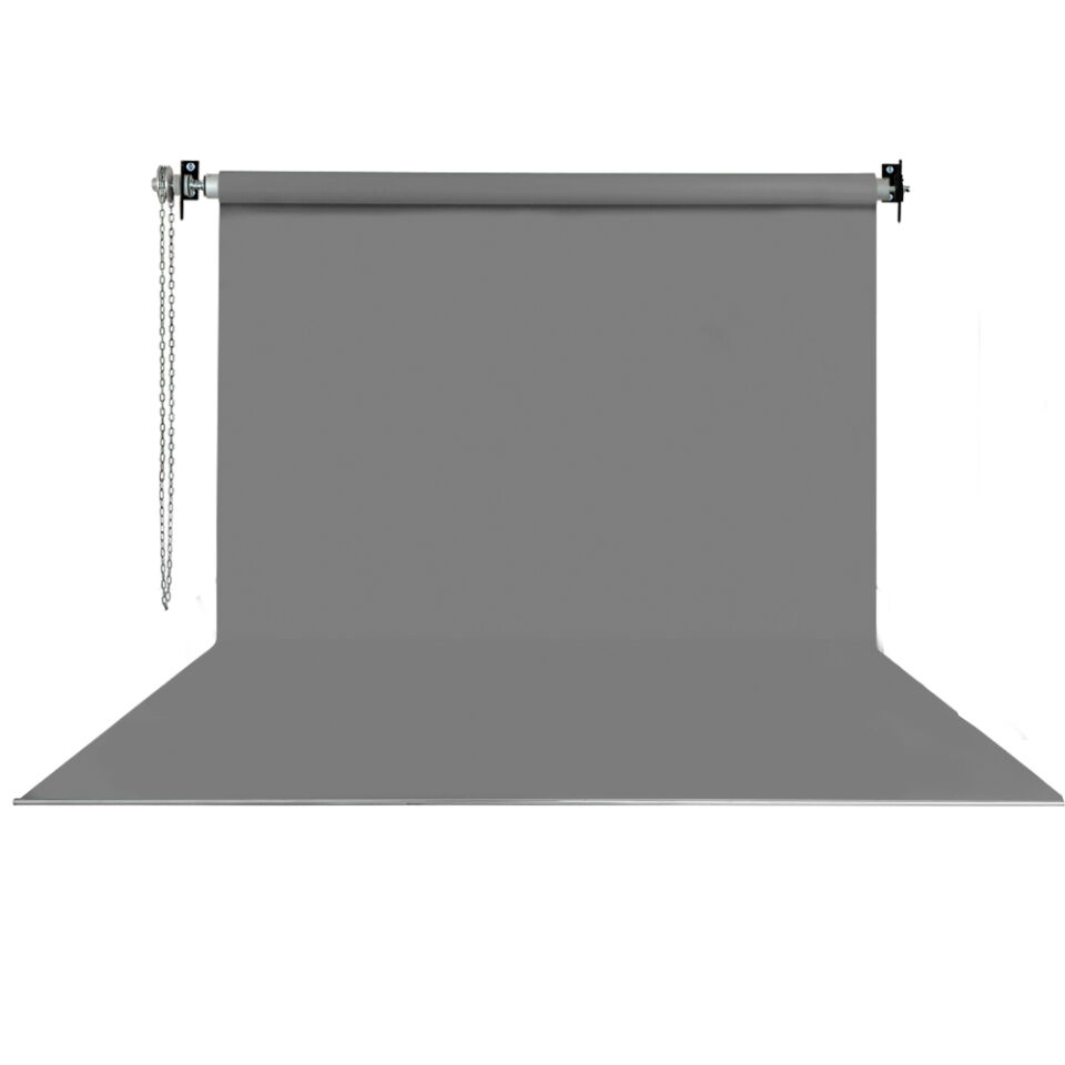 Stüdyo Teknik 270X580Cm Gri Fon Perde Seti ve Askısı