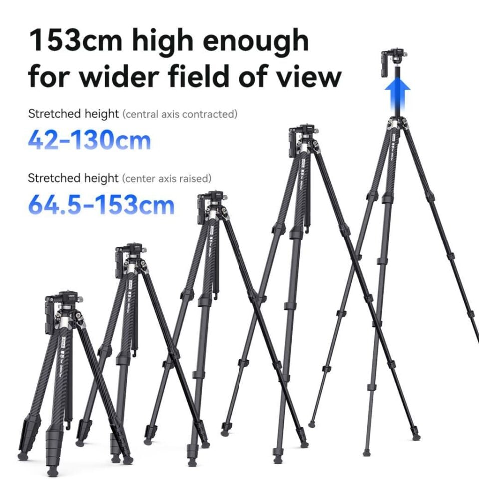 Ulanzi OMBRA Claw Quick Release Teleprompter Carbon Fiber Tripod