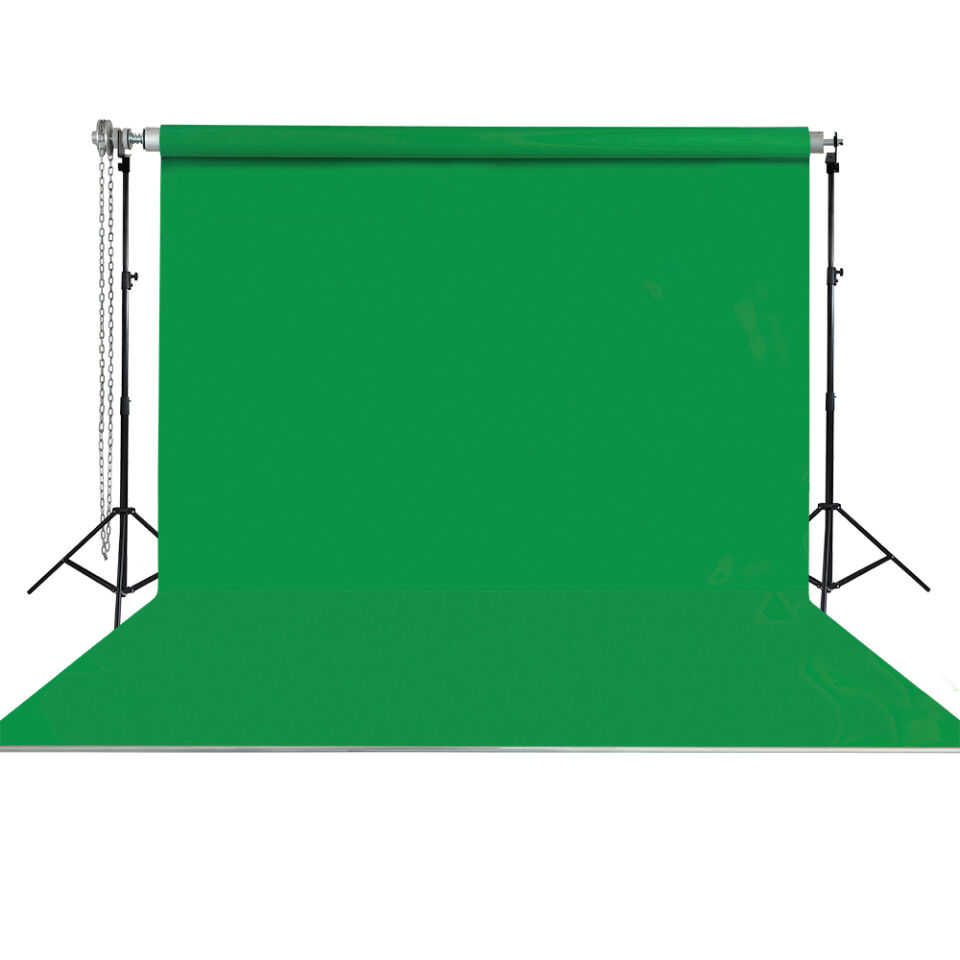 Stüdyo Teknik 270X580Cm Yeşil Taşınabilir Kumaş Fon Perdesi