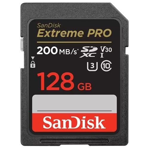 SanDisk 128GB Extreme Pro SDHC/SDXC Hafıza Kartı (200mb)