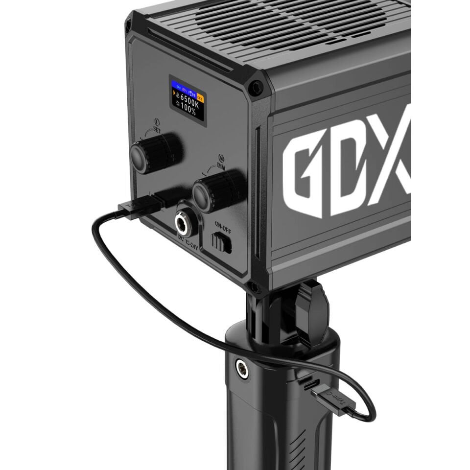 Gdx ML60W Bicolor Video Led Sürekli Işık + El Tipi Powerbank Tripod Batarya