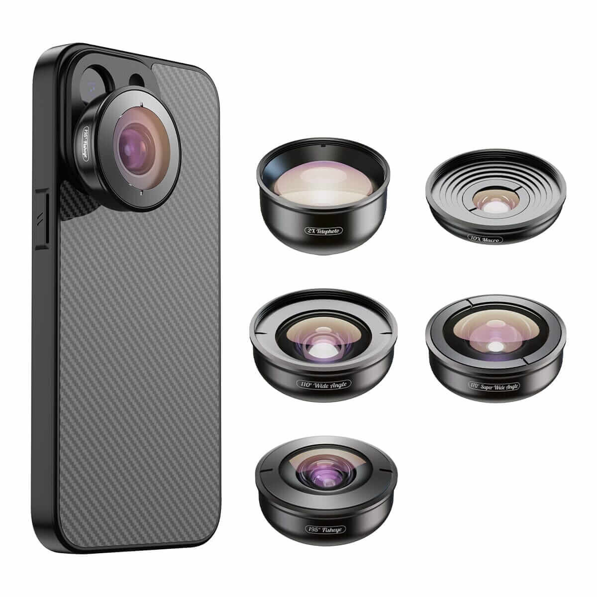 Apexel 4K Prosfesyonel 5'i 1 Arada Lens Kiti