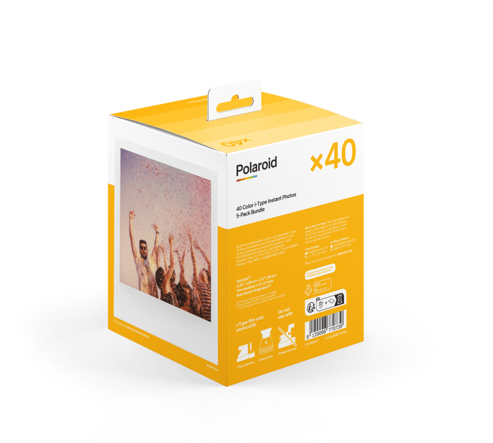 Polaroid Color i-Type Instant Film (5 li Paket, 40 Poz)