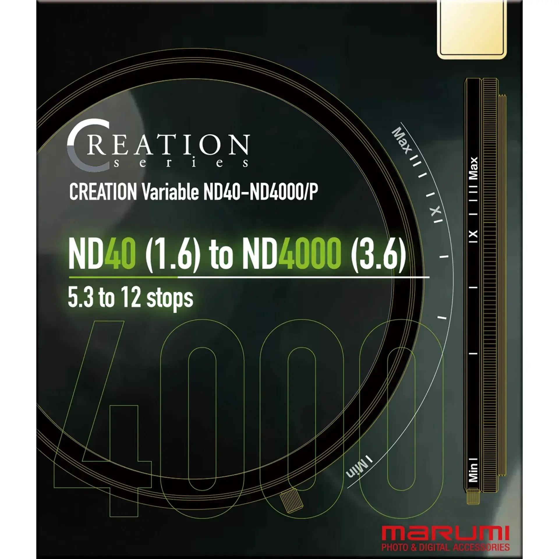 Marumi CREATION Variable ND40-ND4000/P 77 mm