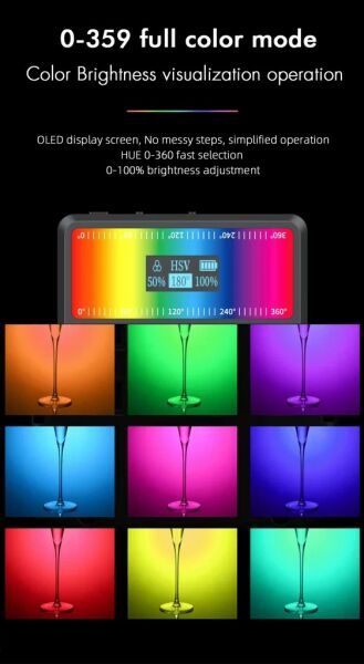 Mamen CL-V11R RGB Bi-Color Vlog Işığı