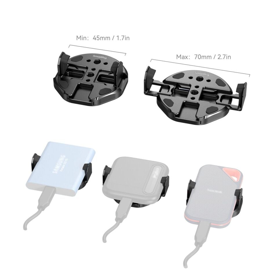 SmallRig 5157 Harici SSD için Takılabilir Telefon Kelepçesi
