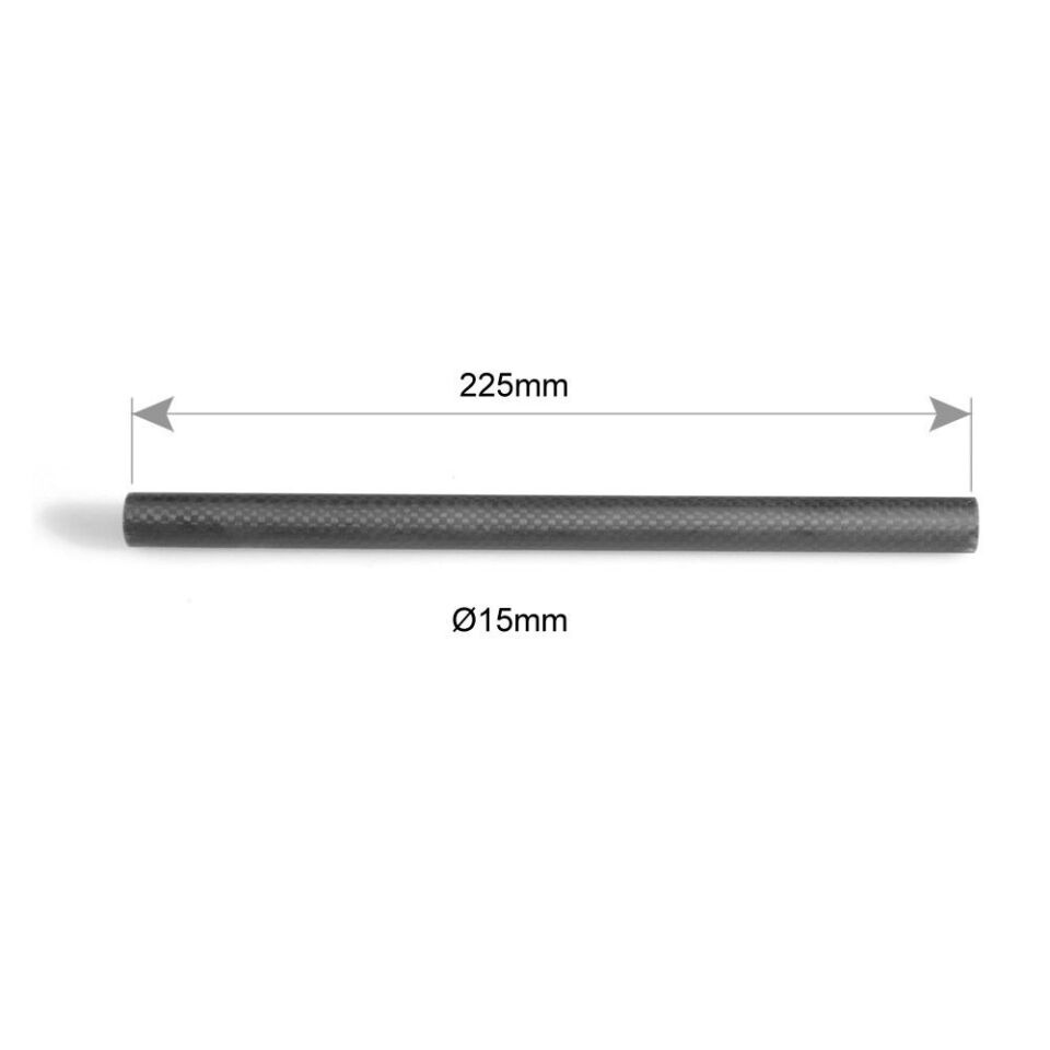 SmallRig 1690 15mm Çubuk (Karbon Fiber, 9 İnç, 2 adet)