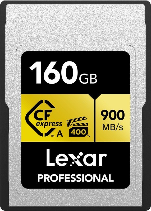 メモリー Lexar 160GB CFexpress Type A Lexar 160GB Professional CFexpress Type A GOLD Serisi Hafıza Kartı