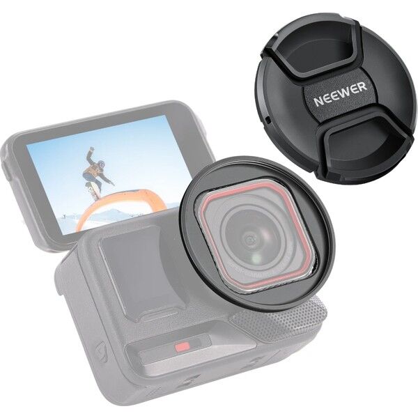 INSTA360 Ace Pro 1/2 Uyumlu 49MM Filtre Adaptör ve Lens Kapağı