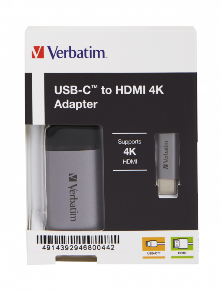 VERBATIM V USB-C TO HDMI 4K ADAPTER USB 3.1