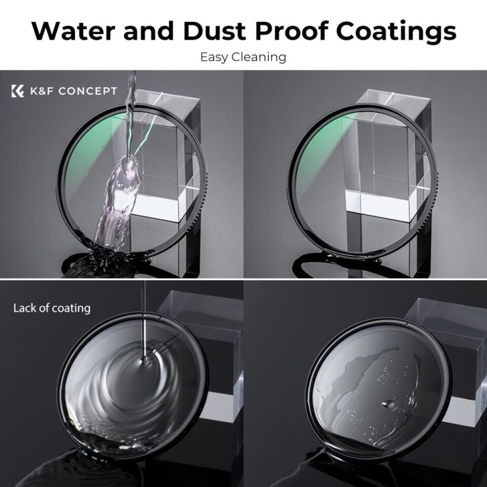 K&F Concept 67mm NANO-X MCR MC-UV 28 Çok Katmanlı Kaplamaya sahip  Koruma Filtresi 8K Ultra HD