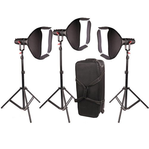CAME-TV Boltzen 30W Bi-Color Fansız Odaklanabilir LED Fresnel 3’Lü Işık Kiti