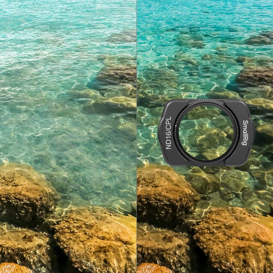 SmallRig 4776 DJI Osmo Pocket 3  için VND2-5 /  ND16/CPL / LPF Filtresi / Ekran Koruyucu Filtre Kiti