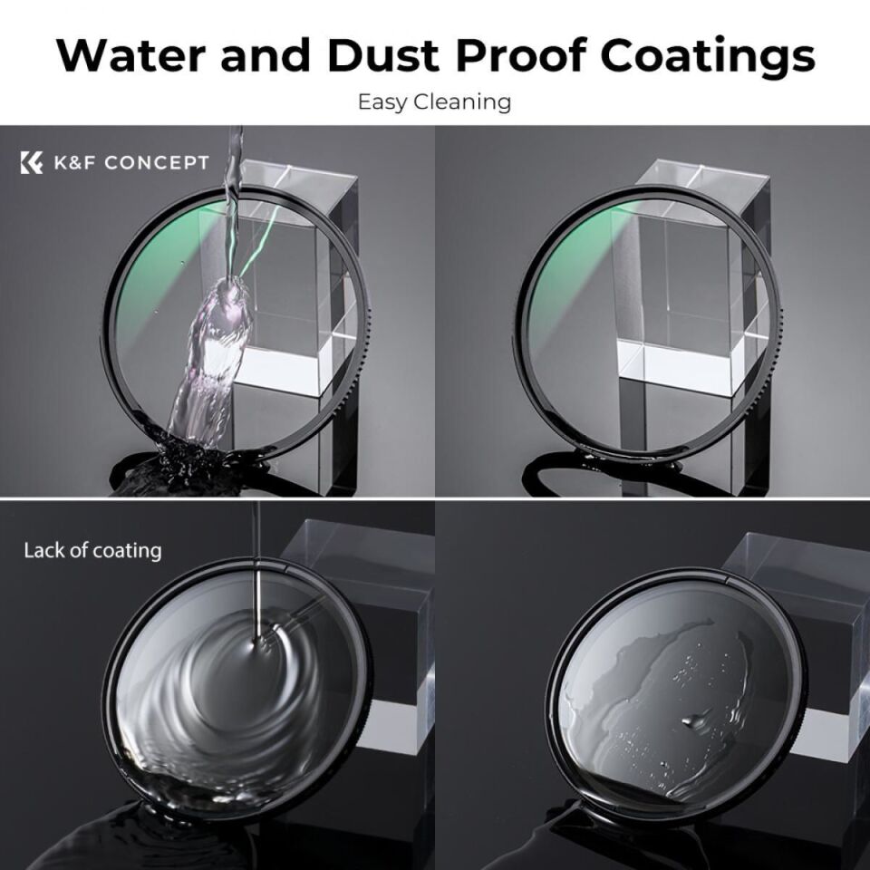 K&F Concept 72mm NANO-X MCR MC-UV 28 Çok Katmanlı Kaplamaya sahip  Koruma Filtresi 8K Ultra HD