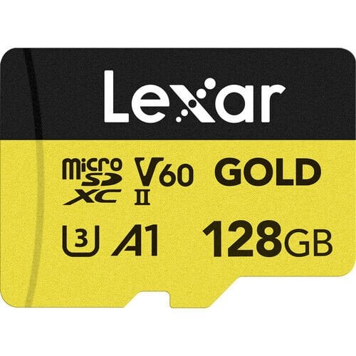 Lexar 128GB 280 MB/s UHS-II V60 microSD Hafız Kartı (Gold Serisi)