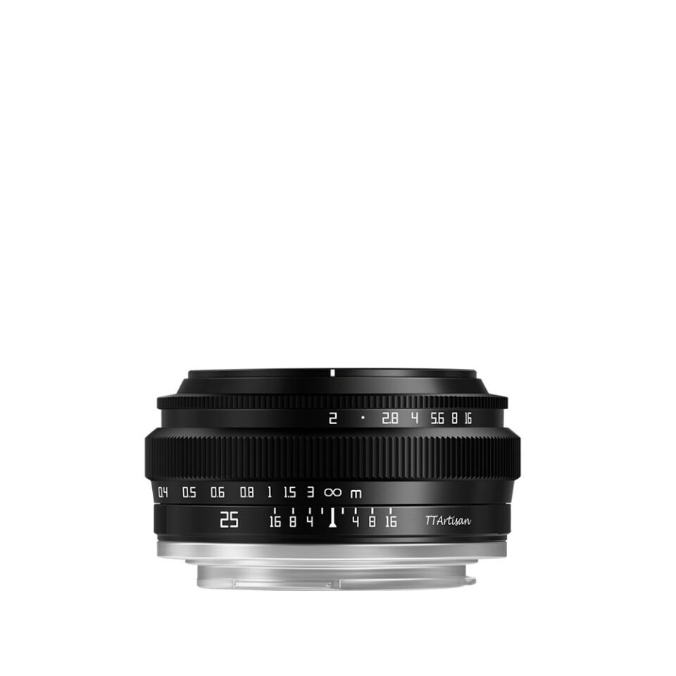 TTArtisan APS-C 25mm F2 Lens (Fuji X, Siyah)