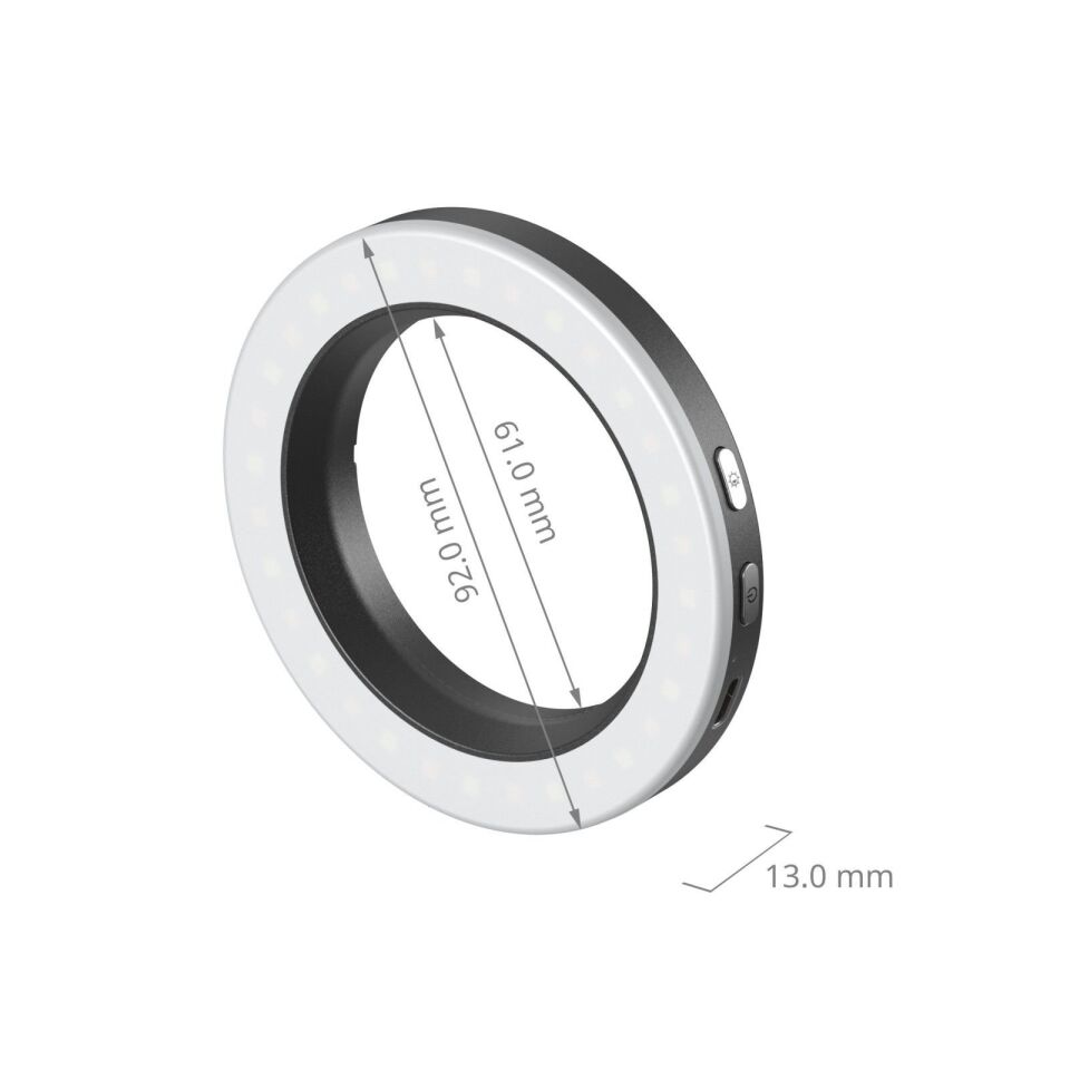 SmallRig 5203 Vibe P30 67mm Halka LED Video Işığı (Evrensel Dişli Filtre Adaptör Kiti)