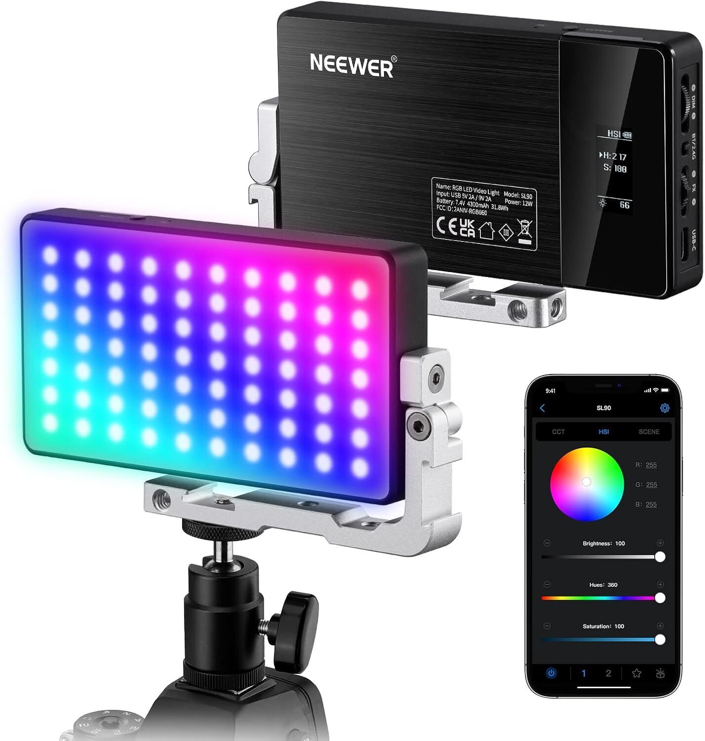 NEEWER SL90 RGB Mini Mobil Video Işığı