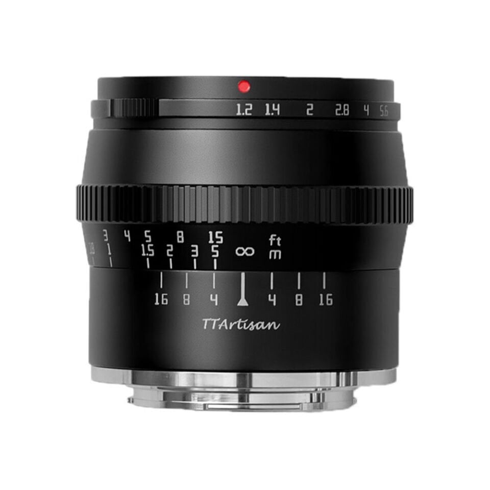 TTArtisan APS-C 50mm F1.2 Lens (Fuji X, Siyah)