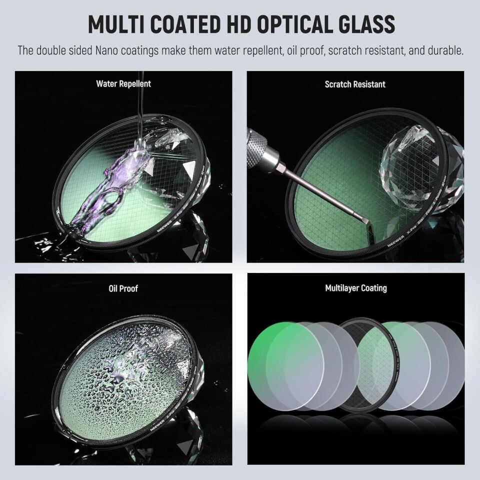 NEEWER 82mm 3'lü Yıldız Filtre Kiti (4, 6, 8 Noktalı)