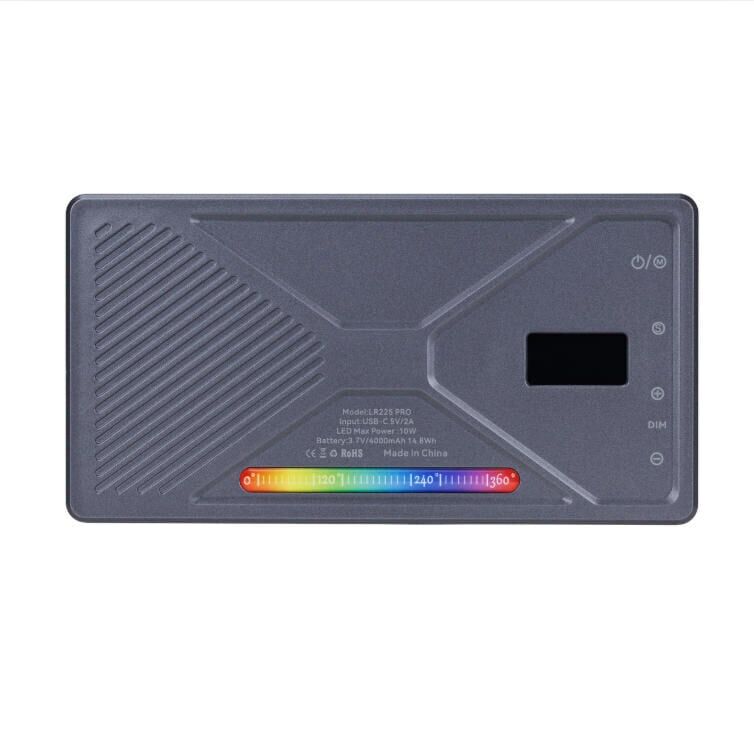 Liyadi LR225 Pro RGB Led Video Işığı Cep Boy Mini Fotoğraf Işığı 24 Efektli